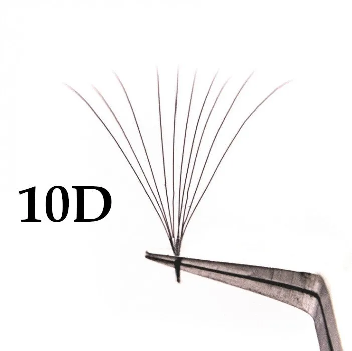 10D - Premade Fans - 60pcs | C-Curl