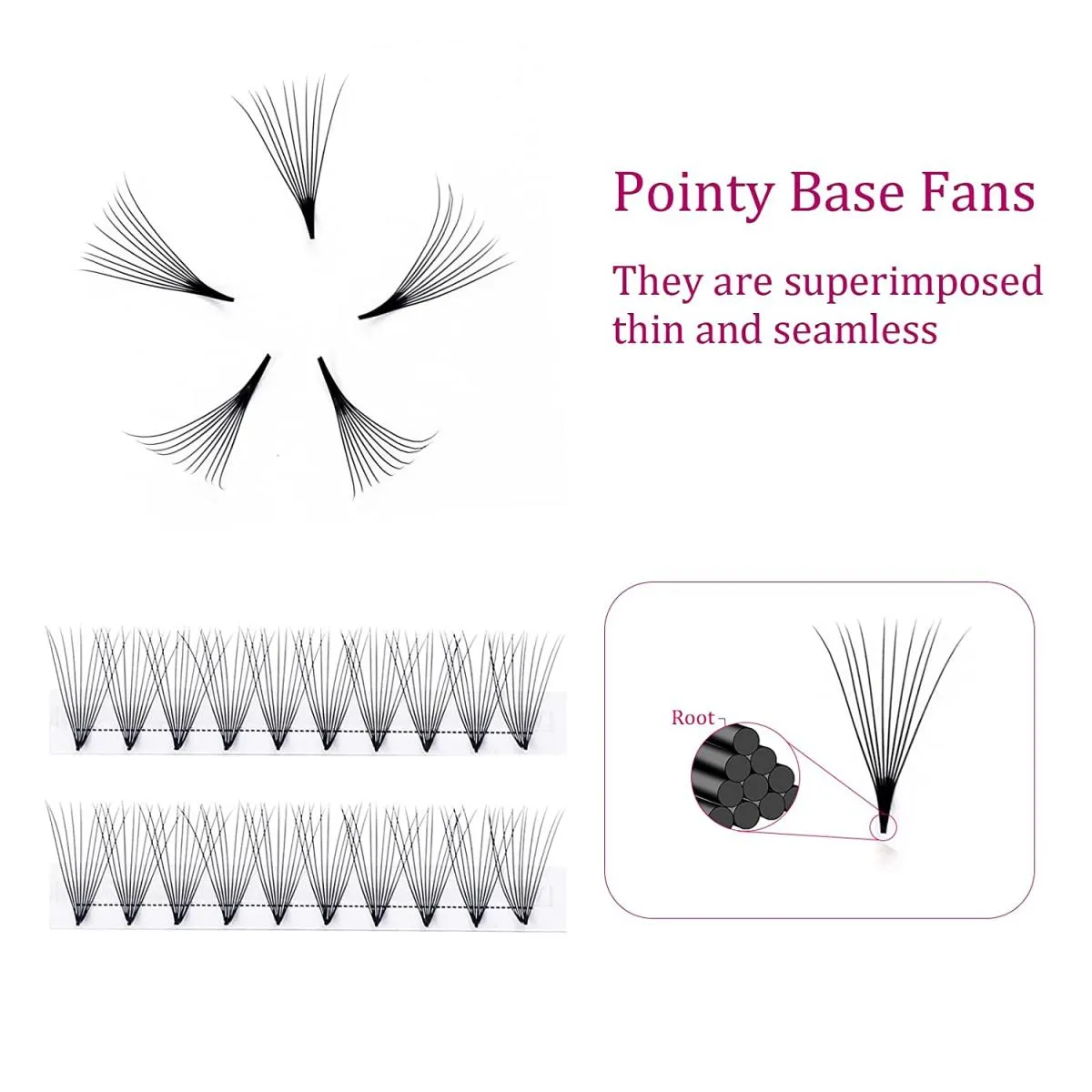 10D - Premade Fans - 60pcs | C-Curl