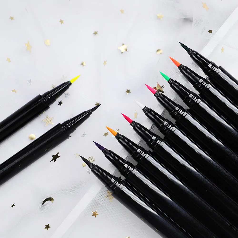 12 Colors Liquid Self Adhesive Eyelashes Eye Liner Pen