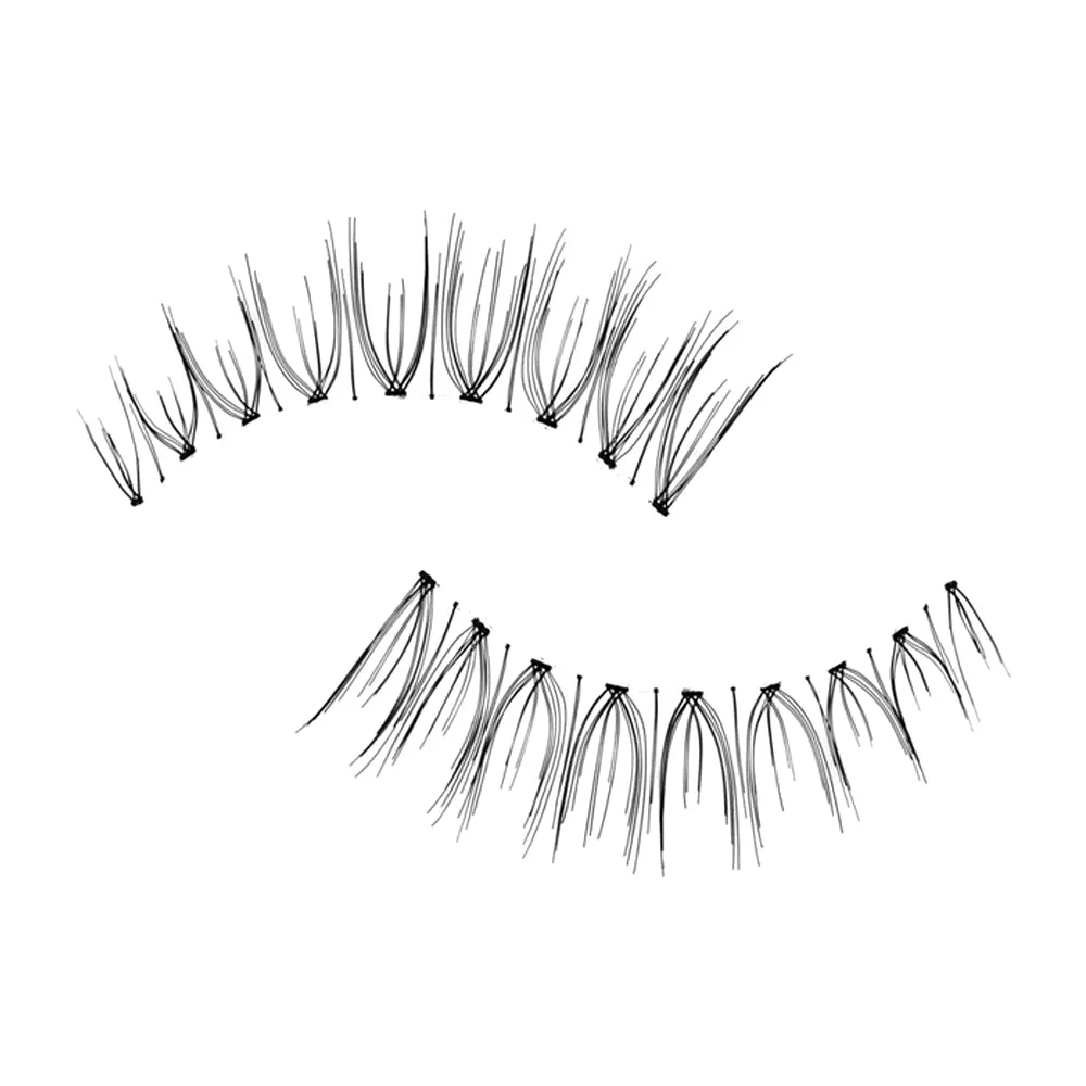 2 Pairs Magnetic Eyelashes and Eyeliner Kit with Tweezer & Lash Curler ML-T05