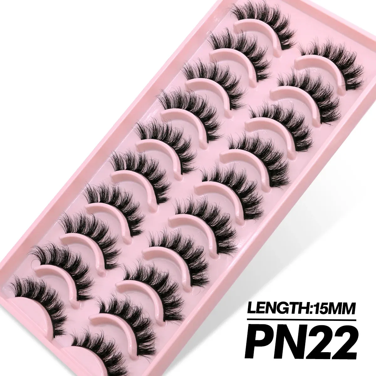 5/10 Pairs Fluffy Soft Wispy Fake Eyelashes