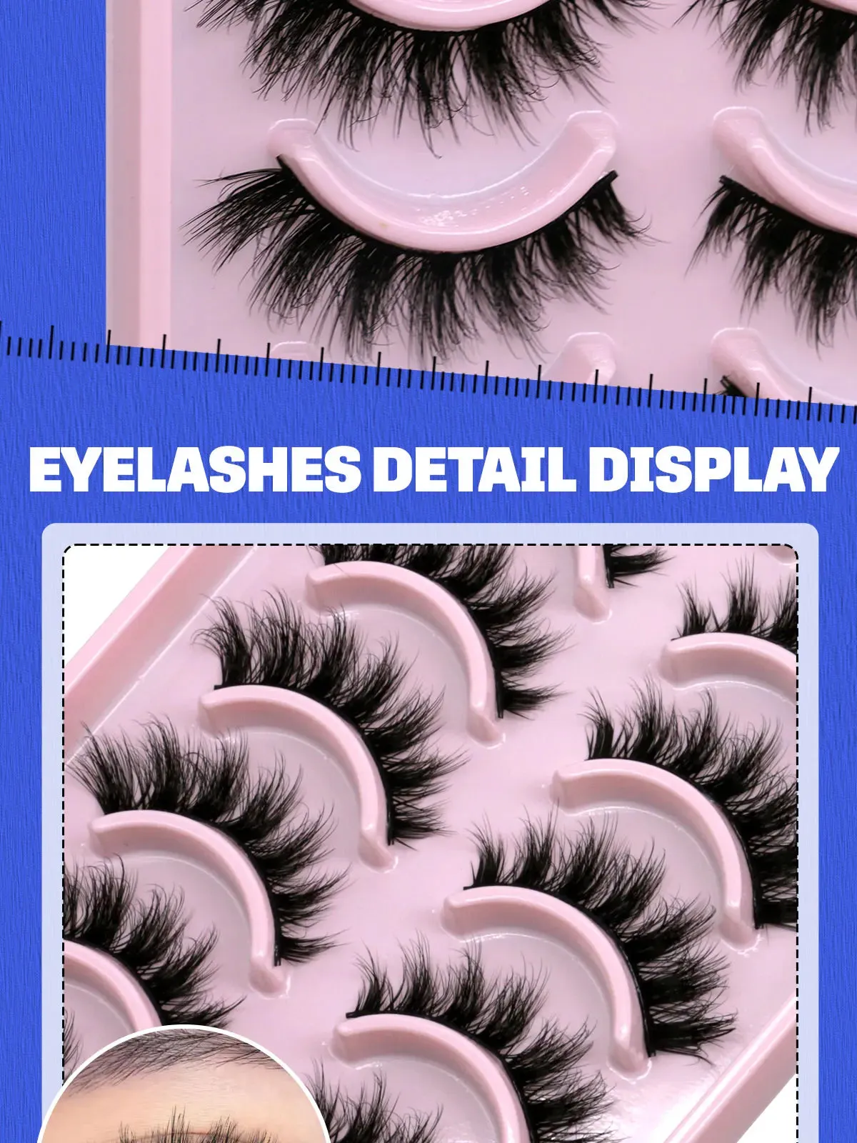 5/10 Pairs Fluffy Soft Wispy Fake Eyelashes
