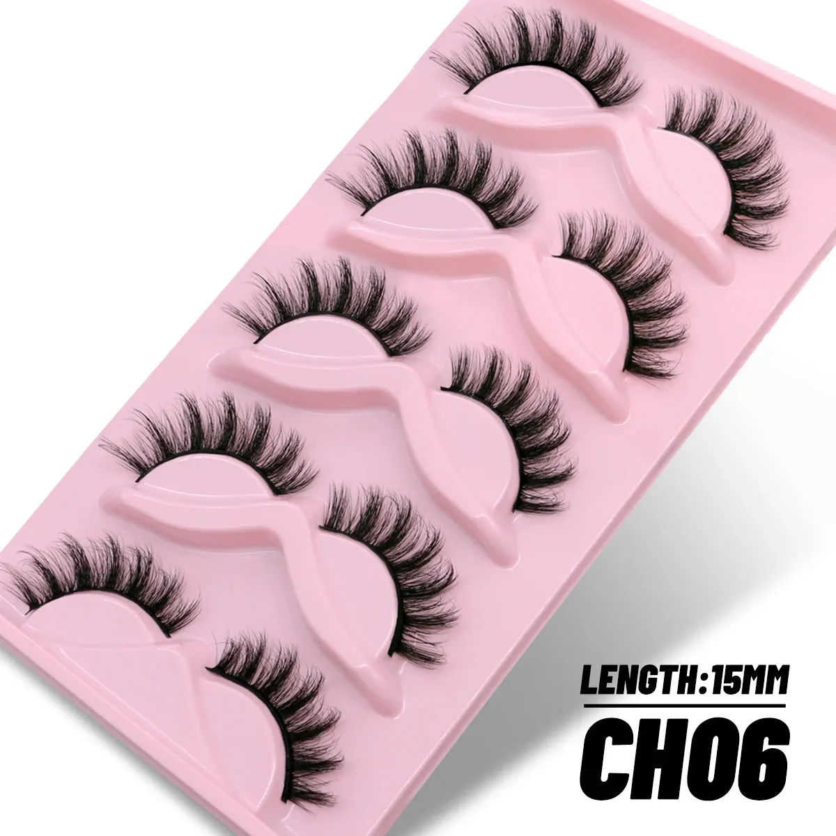 5/10 Pairs Fluffy Soft Wispy Fake Eyelashes