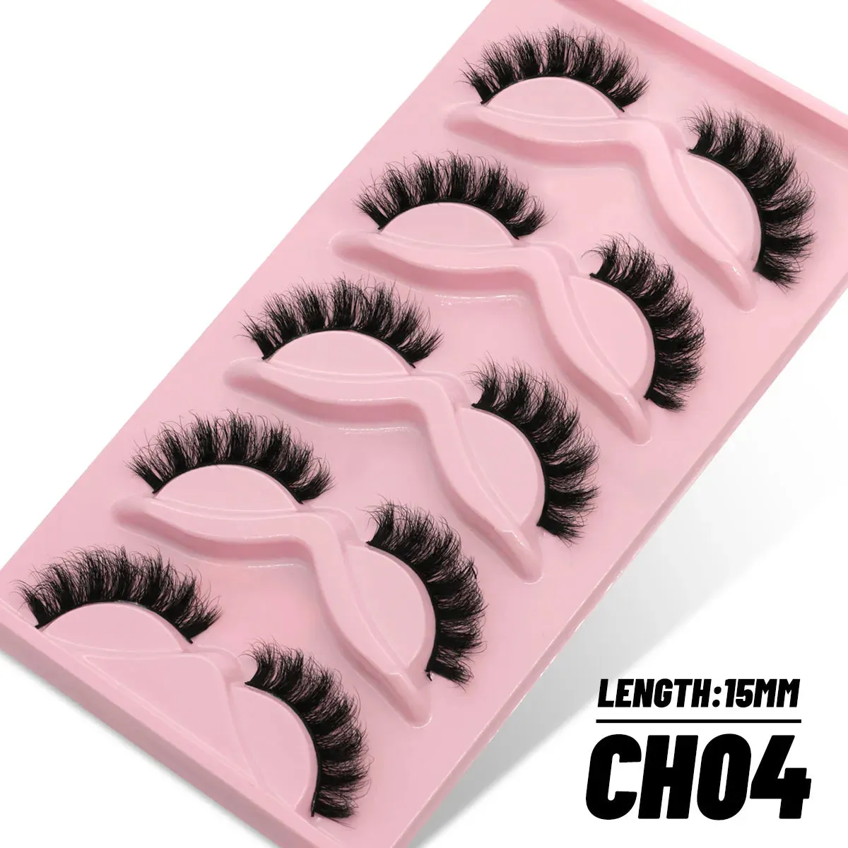 5/10 Pairs Fluffy Soft Wispy Fake Eyelashes