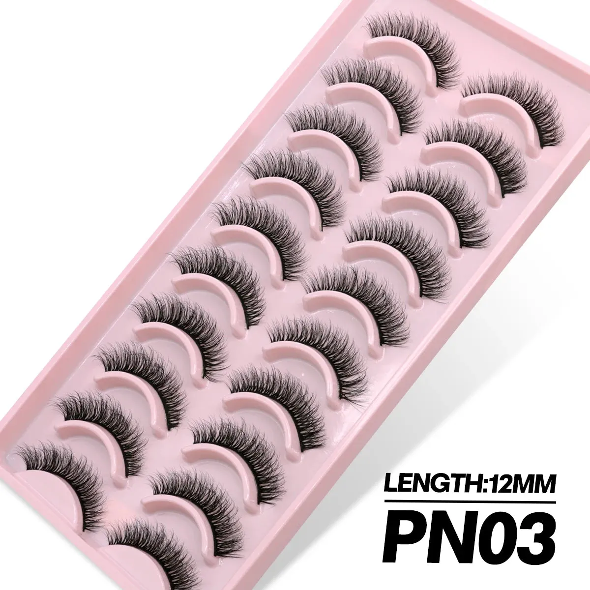 5/10 Pairs Fluffy Soft Wispy Fake Eyelashes