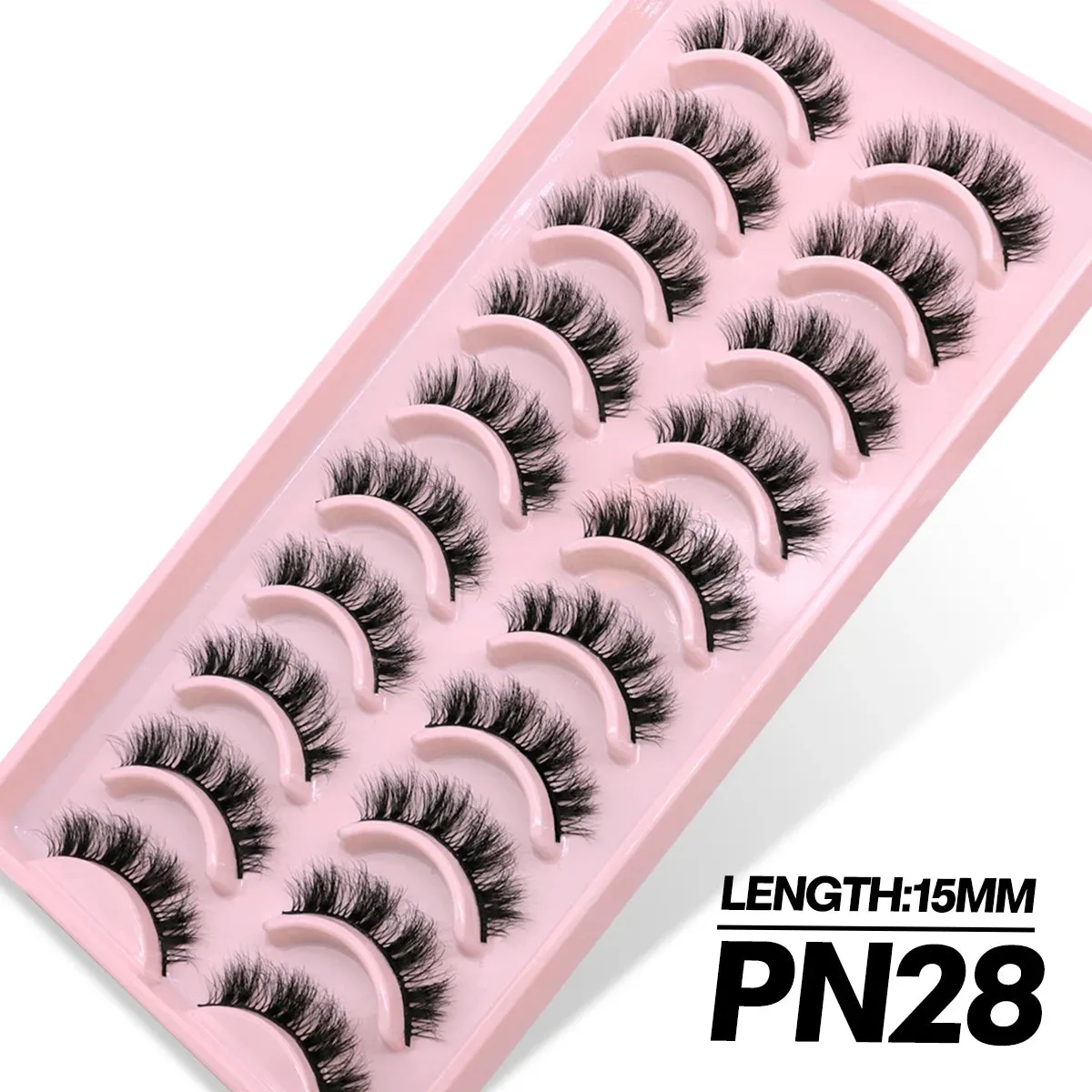 5/10 Pairs Fluffy Soft Wispy Fake Eyelashes
