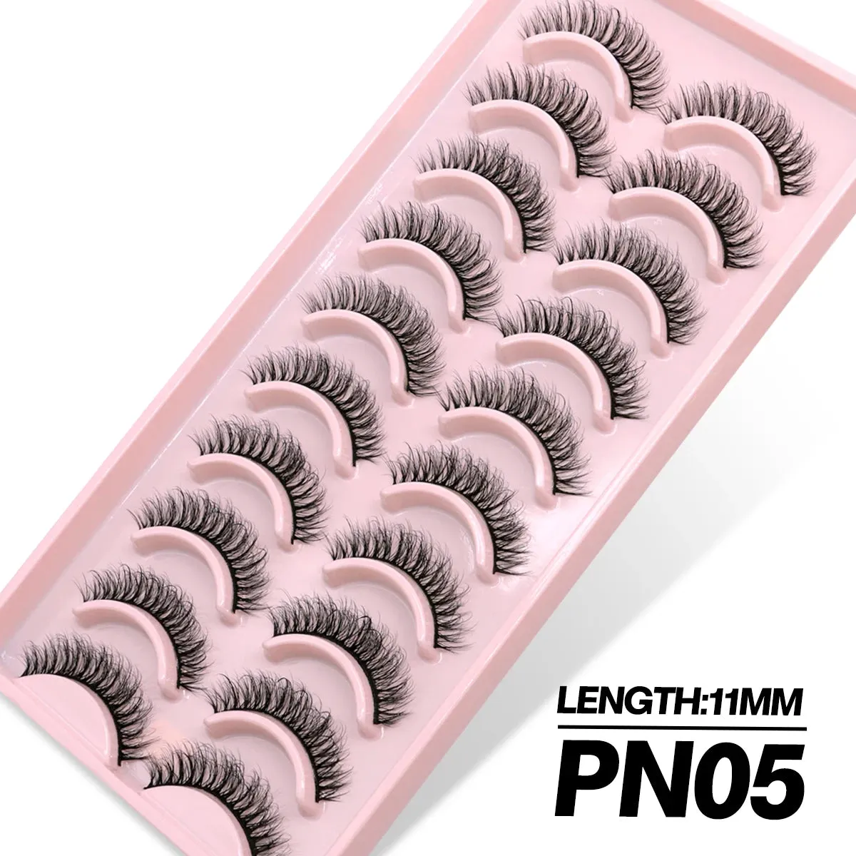 5/10 Pairs Fluffy Soft Wispy Fake Eyelashes