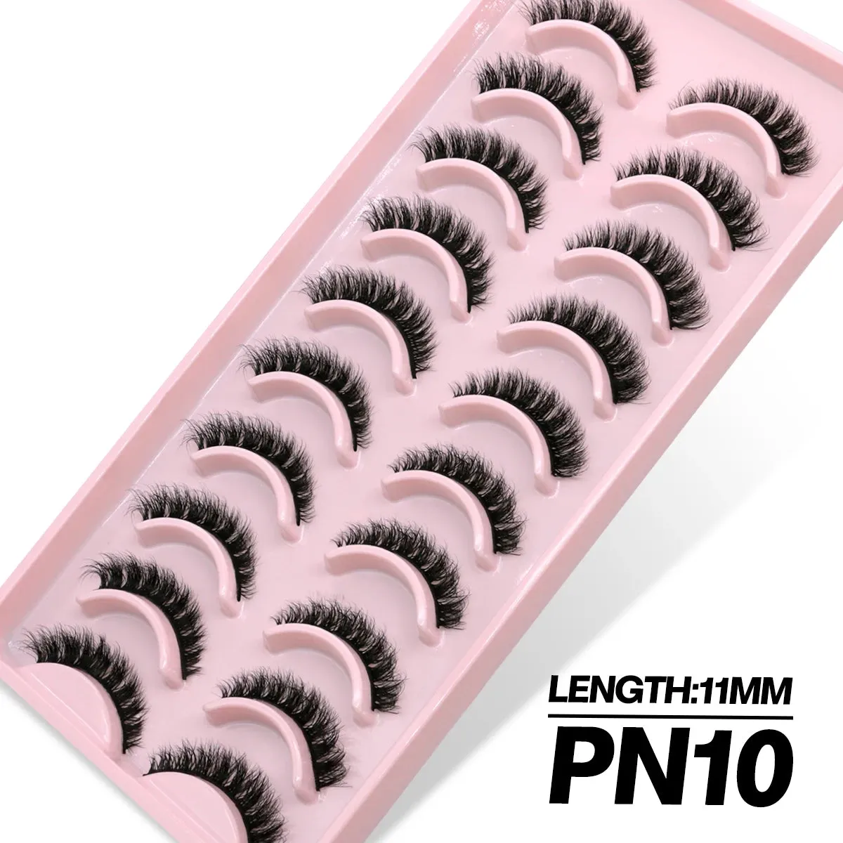 5/10 Pairs Fluffy Soft Wispy Fake Eyelashes