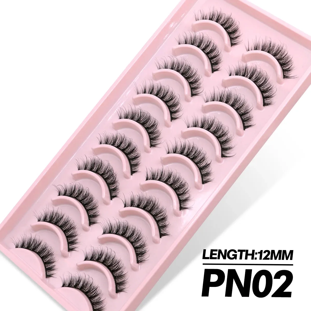 5/10 Pairs Fluffy Soft Wispy Fake Eyelashes