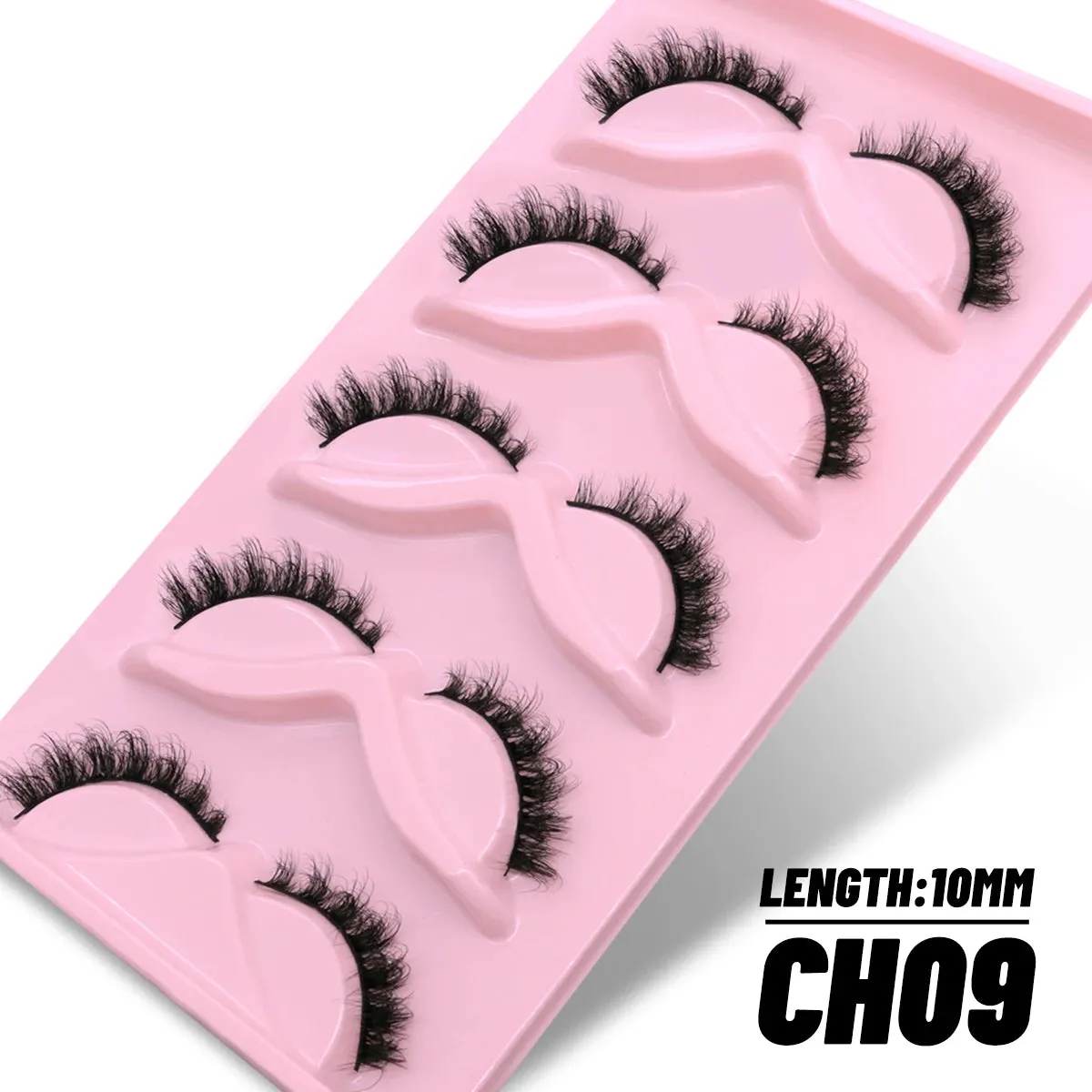 5/10 Pairs Fluffy Soft Wispy Fake Eyelashes