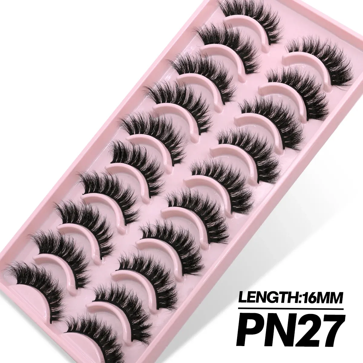 5/10 Pairs Fluffy Soft Wispy Fake Eyelashes