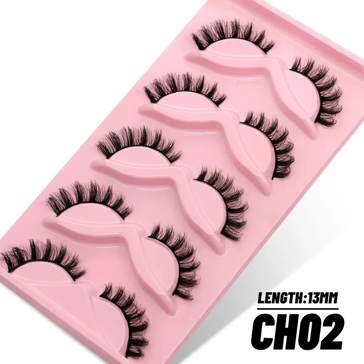 5/10 Pairs Fluffy Soft Wispy Fake Eyelashes