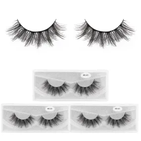 9D-02 eyelashes natural look CNYYLASH fluffy eyelash extension false eyelashes set professional Handmade,3 pairs portable boxes