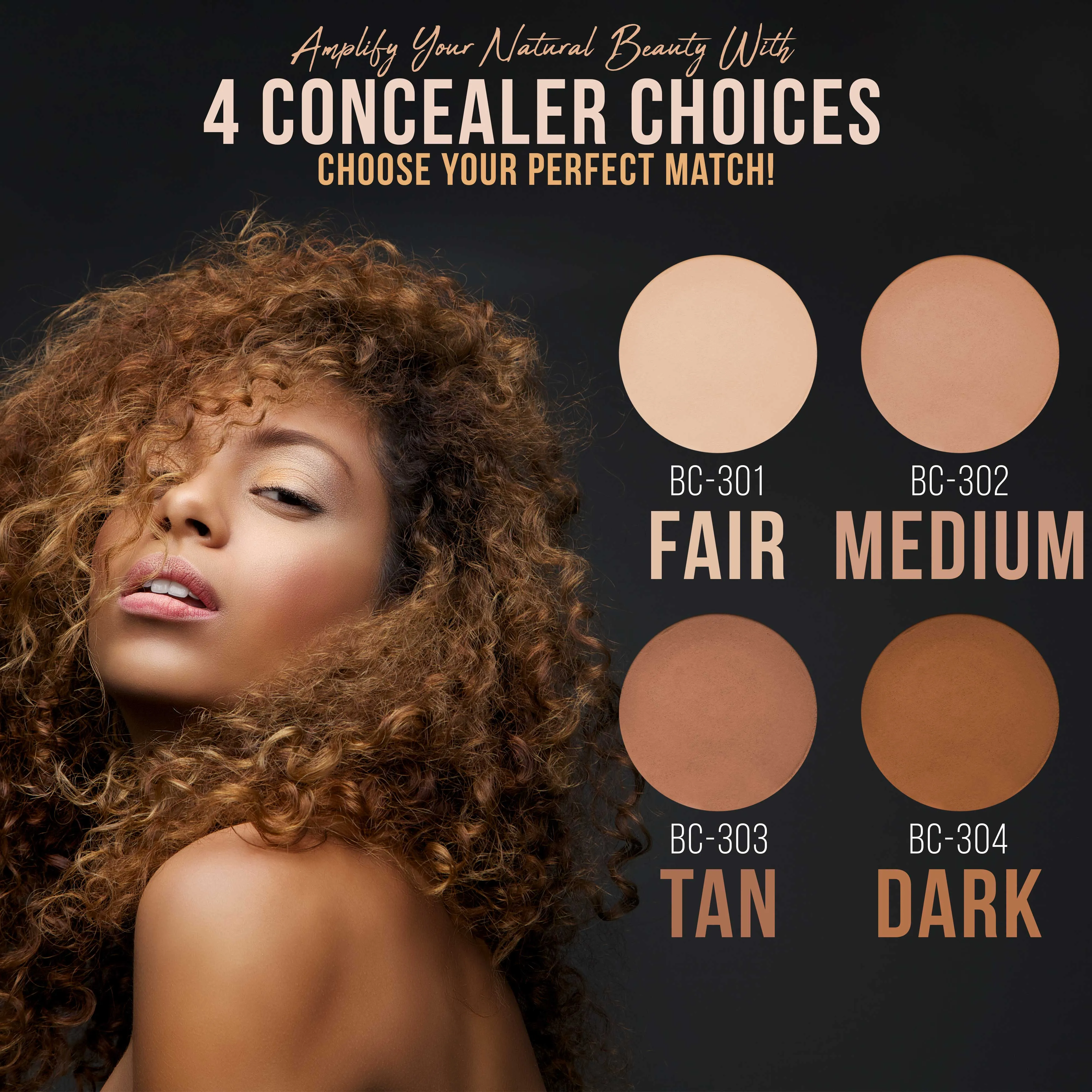 Belloccio High Definition Tan Shade Makeup Concealer 5 gram Jar - Conceal Imperfections, Hide Blemishes, Dark Under Eye Circles, Cosmetic Cream