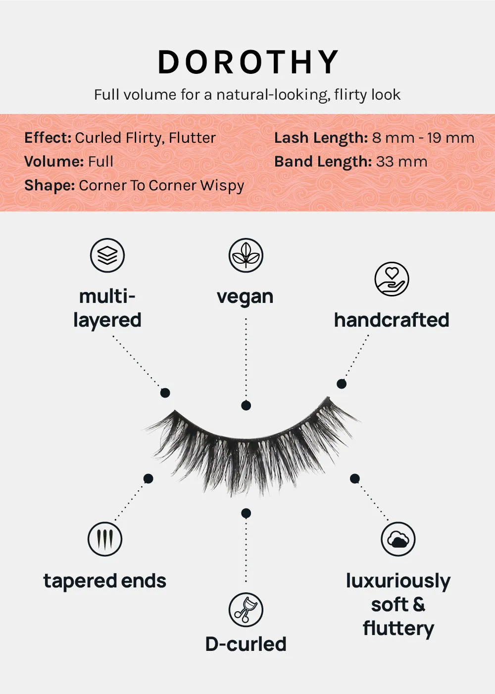 D-LUX Curl Premium Faux Mink Lashes - Dorothy
