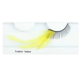 Feather Eyelash Yellow