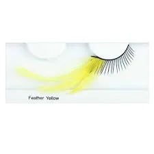 Feather Eyelash Yellow