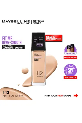 Fit Me! Dewy   Smooth Foundation - 112 Natural Ivory
