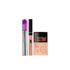 Fit Me Fresh Tint SPF50 & Fit Me Concealer & The Falsies Lash Lift Mascara Trio