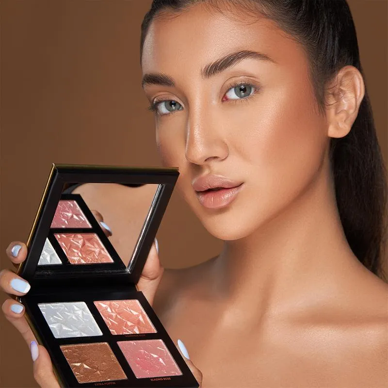 Forever52 Professional The Desert Glow 4 Color Highlighter Palette DGH003 5.3*4gm