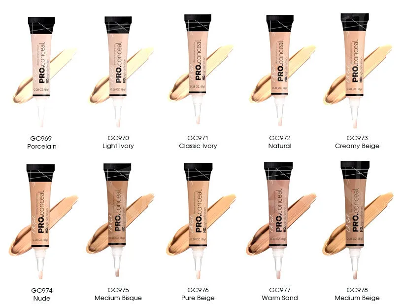 L.A. GIRL PRO HD CONCEAL 0.28oz - 24 COLORS