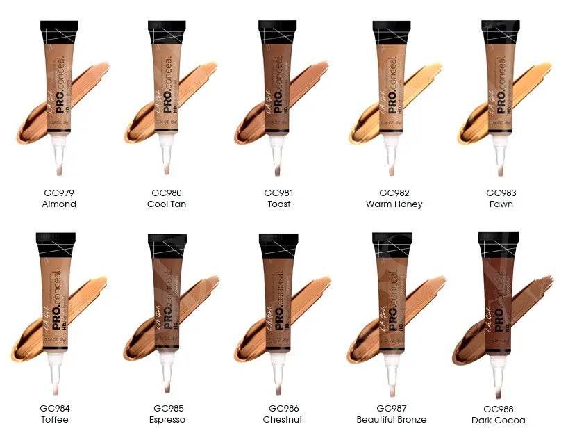 L.A. GIRL PRO HD CONCEAL 0.28oz - 24 COLORS