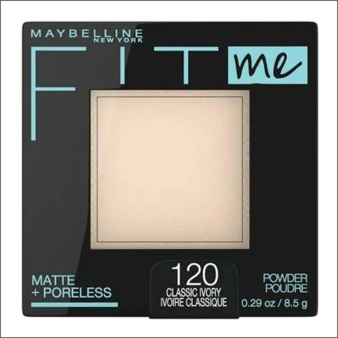 Maybelline Fit Me Matte   Poreless Pressed Powder - 120 Classic Ivory