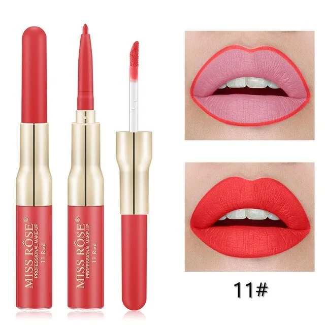Miss Rose Matte lip Gloss   Liner 2 in 1
