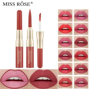 Miss Rose Matte lip Gloss   Liner 2 in 1