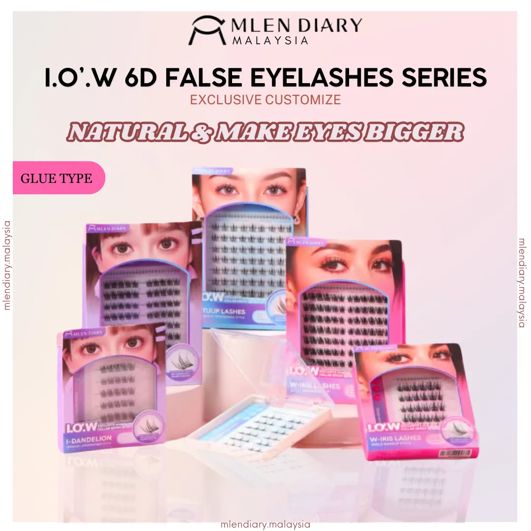 MLEN DIARY Eyelashes I.O.W Eyelash Series 6D Eyelash Extensions Korean Eyelash Extension 闪接女团韩系甜酷假睫毛