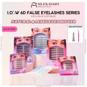 MLEN DIARY Eyelashes I.O.W Eyelash Series 6D Eyelash Extensions Korean Eyelash Extension 闪接女团韩系甜酷假睫毛