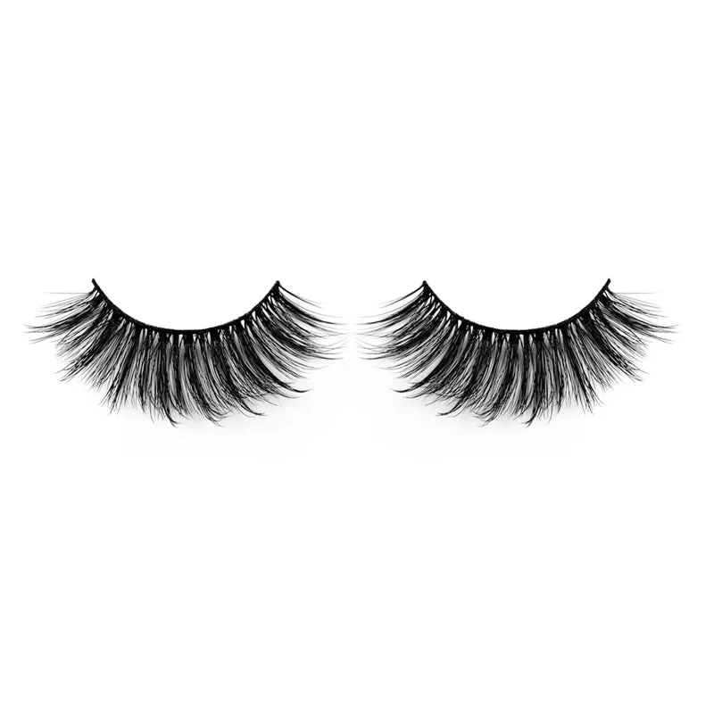 Natural 3D Faux Mink Lashes Colorful Package with Lash Brush V02