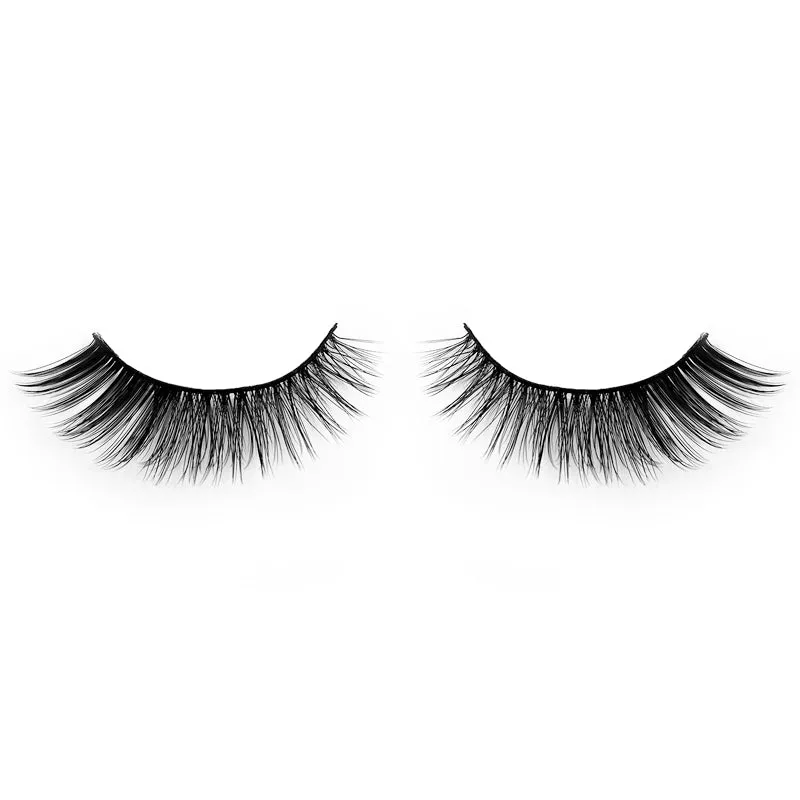 Natural 3D Faux Mink Lashes Colorful Package with Lash Brush V12