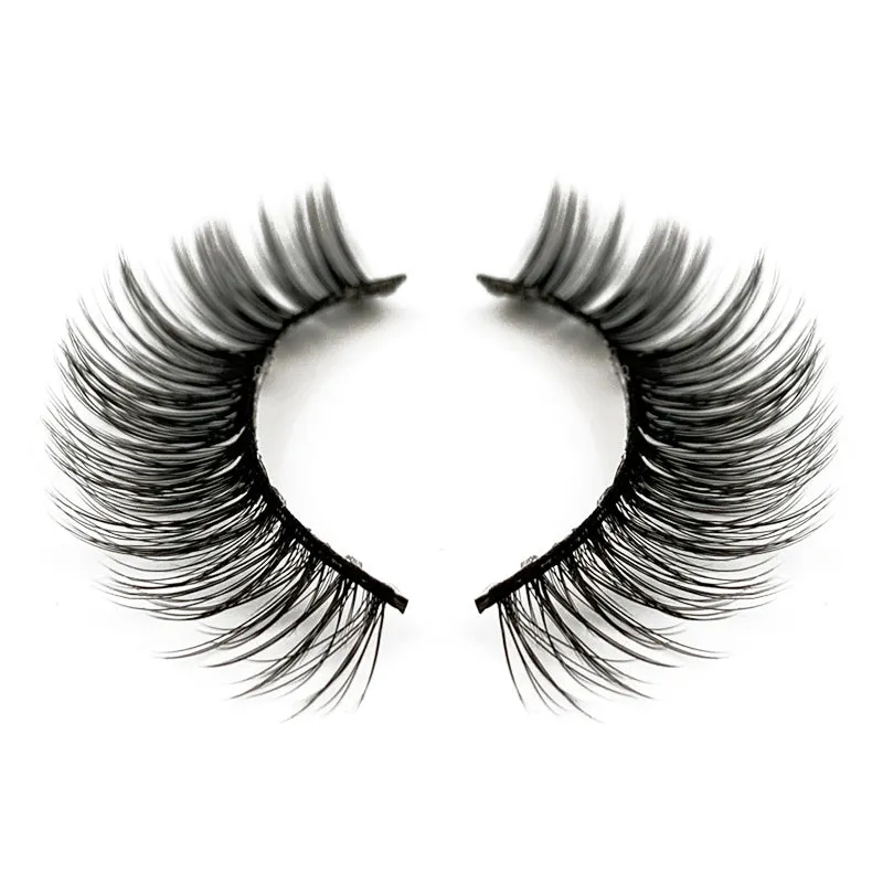 Natural 3D Faux Mink Lashes Colorful Package with Lash Brush V12
