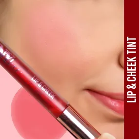 NY Bae Lip & Cheek Tint | Long Lasting | Watery Texture | Semi Opaque Pigment Coverage | Smudge Proof | Hydrating - Red Dahlia 04 (2.6 ml)