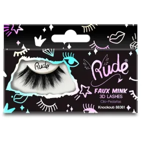 RUDE Faux Mink 3D Lashes - Knockout