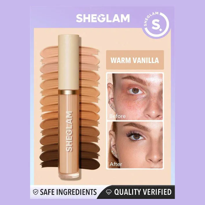 Sheglam 12-Hr Full Coverage Matte Liquid Concealer Long Lasting
