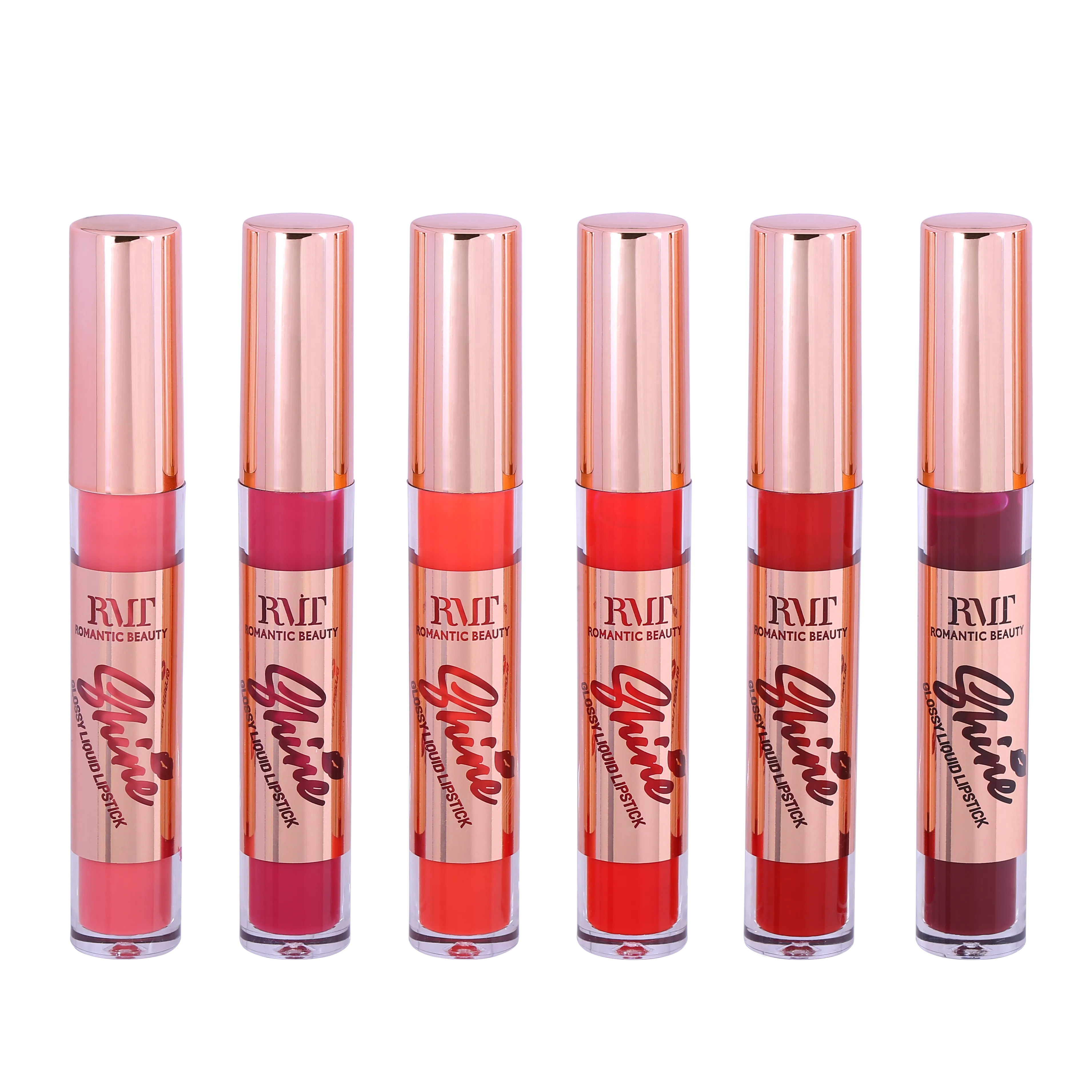 Shine Glossy Liquid Lipstick (Red Tone)