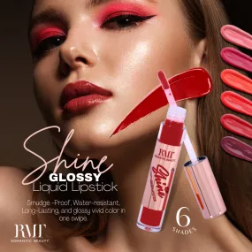 Shine Glossy Liquid Lipstick (Red Tone)