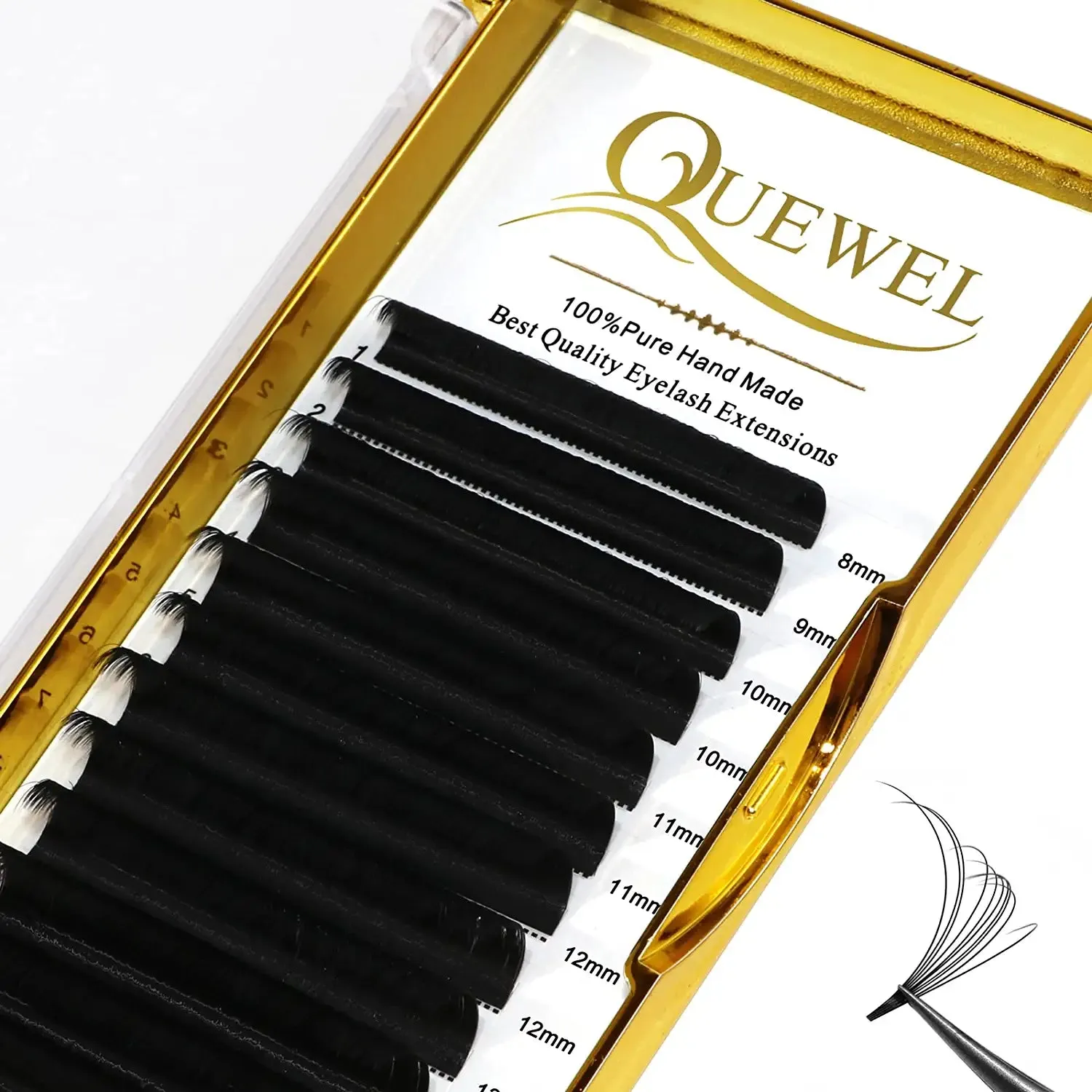 Super Matte Black Self-Fanning Volume Lashes 0.07mm