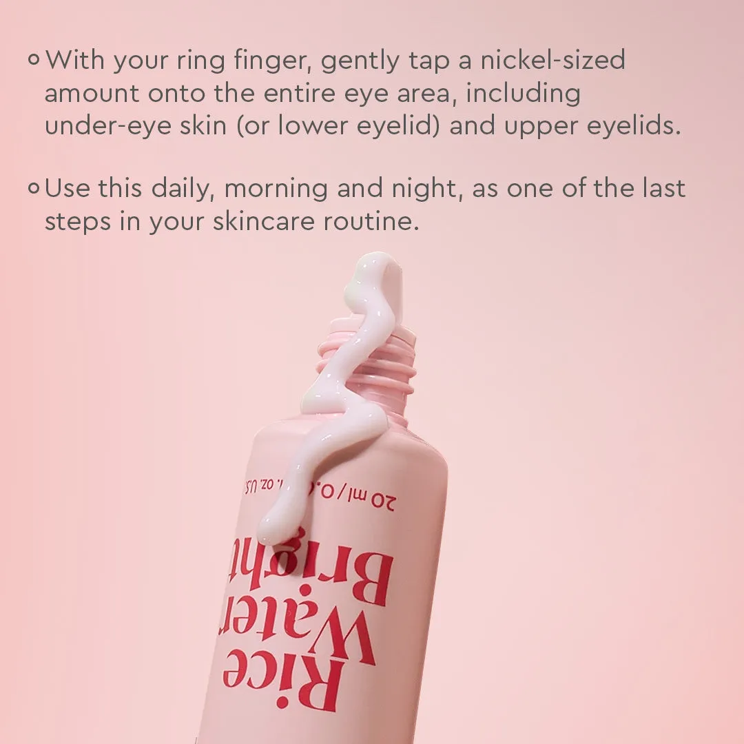 The Face Shop Rice Water Bright Vegan Eye Cream (20ml)