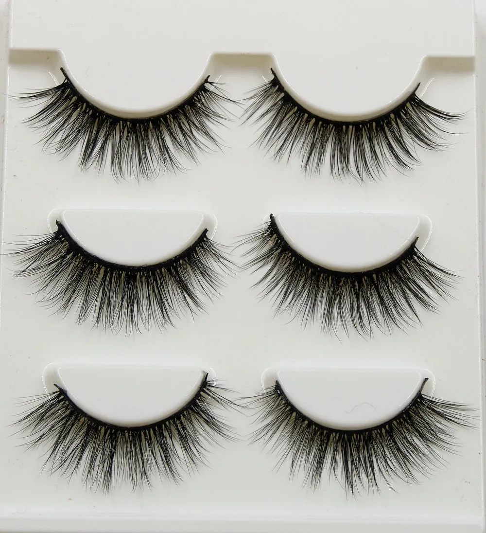 VenusFox Pure Hand Cotton Thread False Eyelashes Messy Soft Natural Thick Fake Eyelashes 3D Three Dimensional Makeup Tools Eyelashes
