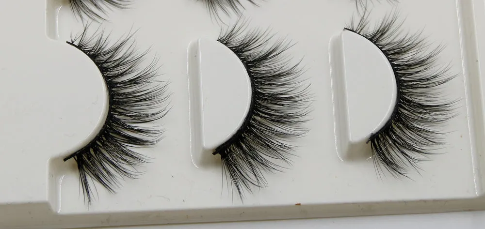 VenusFox Pure Hand Cotton Thread False Eyelashes Messy Soft Natural Thick Fake Eyelashes 3D Three Dimensional Makeup Tools Eyelashes